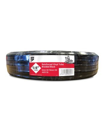 5/8" Braided Tube - Black (30m)